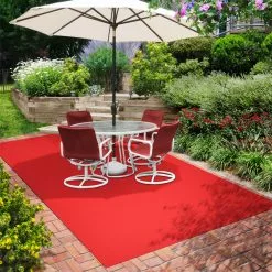 House Home & More Indoor/Outdoor Carpet With Rubber Marine Backing - Red 6' X 10' - Several Sizes Available - Carpet Flooring For Patio, Porch, Deck, Boat, Basement Or Garage -Bath and Faucet shop efab9d5e 0f84 4aae b1cf 0c38f3cde1fb 1.79aa570f26484bd2f789a5a9a6dc4298 1800x1800