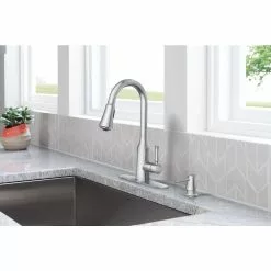 In Stock Hardwarestore Delivery Venango Single-Handle Pull-Down Sprayer Kitchen Faucet With Reflex And Power Clean Attachments In Chrome -Bath and Faucet shop f15d1abdabc2724c5633f5614da56f76 1800x1800