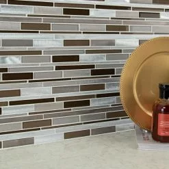 MSI Madison Avenue Interlocking 12 In. X 12 In. X 8mm Glass Metal Mosaic Wall Tile (1 Sq. Ft.) -Bath and Faucet shop f28ddecdb099519074c4bdce24d0049a 1800x1800