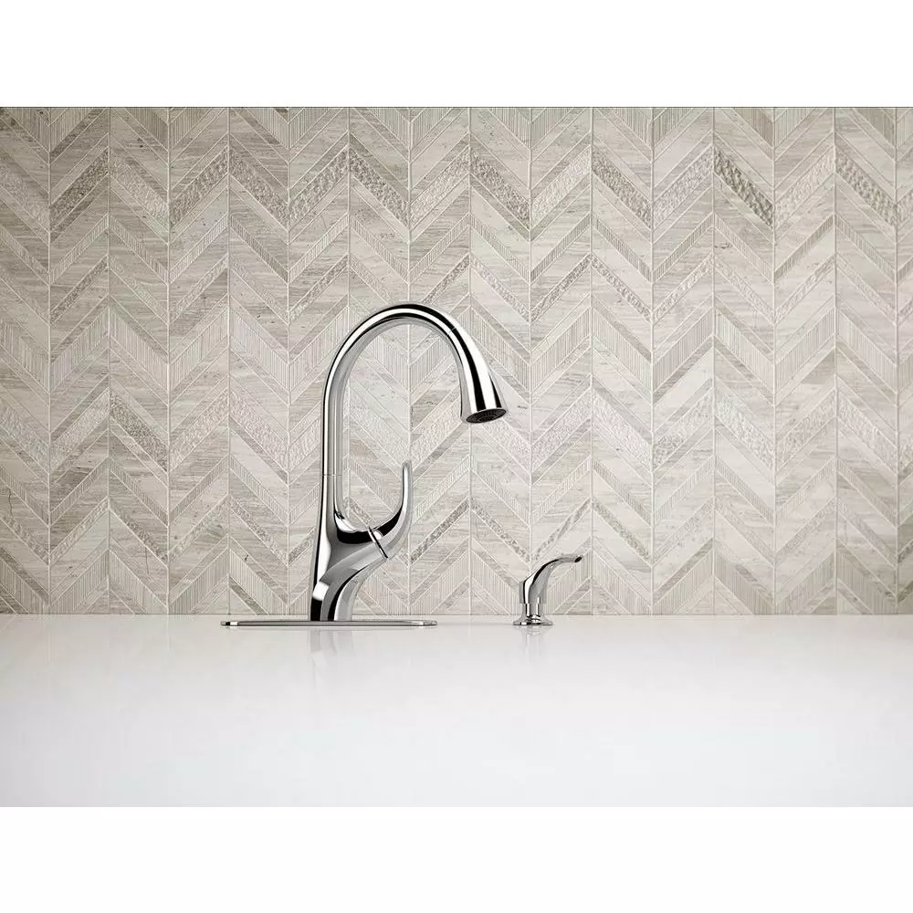 In Stock Hardwarestore Delivery Trielle Single-Handle Pull-Down Sprayer Kitchen Faucet In Chrome 9 In Stock Hardwarestore Delivery Trielle Single-Handle Pull-Down Sprayer Kitchen Faucet In Chrome - Image 7