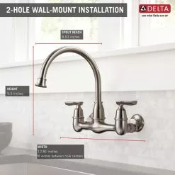 In Stock Hardwarestore Delivery Corin 2-Handle Wall-Mount Kitchen Faucet In Stainless -Bath and Faucet shop f30cd33b42519797e4f87c544ab08843 1800x1800