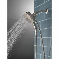 In Stock Hardwarestore Delivery In2ition Two-in-One 5-Spray 5.8 In. Dual Wall Mount Fixed And Handheld Shower Head In Stainless -Bath and Faucet shop f3d9121d7772dd64c25f387b2c943911 1800x1800