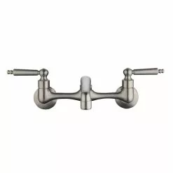 In Stock Hardwarestore Delivery Builders 2-Handle Wall Mount Low-Arc Standard Kitchen Faucet In Stainless Steel -Bath and Faucet shop f446c626d8c9be64ccfe926d61a706fb 1800x1800