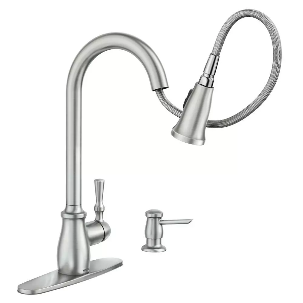 In Stock Hardwarestore Delivery Fieldstone Single-Handle Pull-Down Sprayer Kitchen Faucet With Reflex And Power Clean In Spot Resist Stainless 6 In Stock Hardwarestore Delivery Fieldstone Single-Handle Pull-Down Sprayer Kitchen Faucet With Reflex And Power Clean In Spot Resist Stainless - Image 4