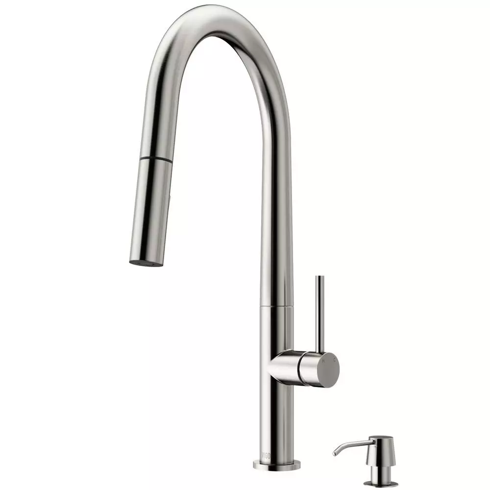 In Stock Hardwarestore Delivery Greenwich Single-Handle Pull-Down Sprayer Kitchen Faucet With Soap Dispenser In Matte Gold 5 In Stock Hardwarestore Delivery Greenwich Single-Handle Pull-Down Sprayer Kitchen Faucet With Soap Dispenser In Matte Gold - Image 3