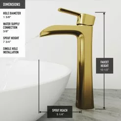 VIGO Amaryllis Matte Stone Vessel Bathroom Sink In White With Niko Faucet In Matte Gold 26 VIGO Amaryllis Matte Stone Vessel Bathroom Sink In White With Niko Faucet In Matte Gold -Bath and Faucet shop f5727f72c109d2cf119ab5323db1119c 1800x1800