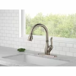 In Stock Hardwarestore Delivery Leland Single-Handle Pull-Down Sprayer Kitchen Faucet With ShieldSpray In Stainless 17 In Stock Hardwarestore Delivery Leland Single-Handle Pull-Down Sprayer Kitchen Faucet With ShieldSpray In Stainless -Bath and Faucet shop f718930770f1a4e55c3fba634f4ec0fe 1800x1800