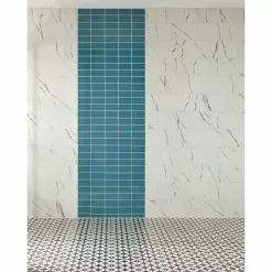 Jeffrey Court Caribbean Water Blue 3 In. X 6 In. Glossy Glass Wall Tile (1 Sq. Ft. / Pack) -Bath and Faucet shop f7aff0998b71b36e10d5802ad93f06a3 1800x1800