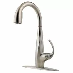 In Stock Hardwarestore Delivery Avanti Single-Handle Pull-Down Sprayer Kitchen Faucet In Stainless Steel