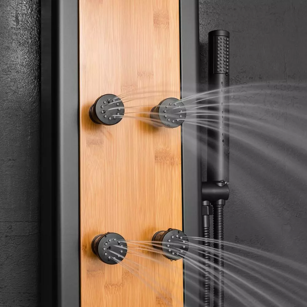 In Stock Hardwarestore Delivery 57 In. 8-Jet Multifunction Shower Panel System With Adjustable Rainfall Shower Head And Handheld Shower Head 8 In Stock Hardwarestore Delivery 57 In. 8-Jet Multifunction Shower Panel System With Adjustable Rainfall Shower Head And Handheld Shower Head - Image 6