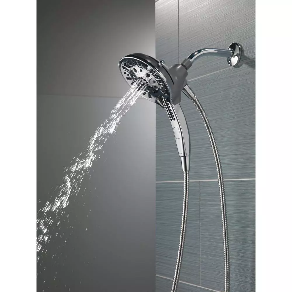 In Stock Hardwarestore Delivery In2ition Two-in-One 5-Spray 6 In. Dual Wall Mount Fixed And Handheld Shower Head In Chrome 14 In Stock Hardwarestore Delivery In2ition Two-in-One 5-Spray 6 In. Dual Wall Mount Fixed And Handheld Shower Head In Chrome - Image 12