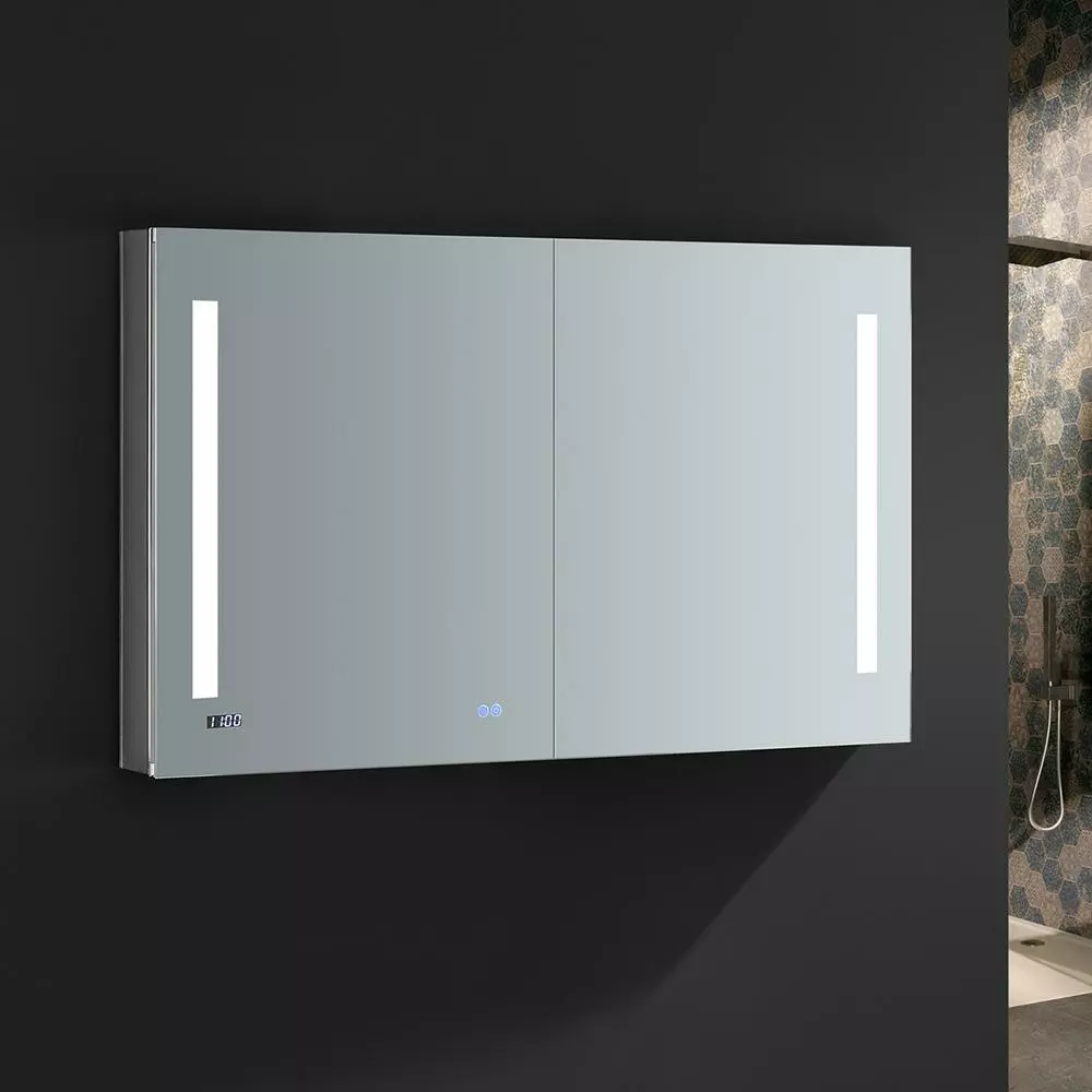 In Stock Hardwarestore Delivery Tiempo 48 In. W X 30 In. H Recessed Or Surface Mount Medicine Cabinet With LED Lighting And Mirror Defogger 16 In Stock Hardwarestore Delivery Tiempo 48 In. W X 30 In. H Recessed Or Surface Mount Medicine Cabinet With LED Lighting And Mirror Defogger - Image 14