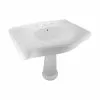 In Stock Hardwarestore Delivery Darbyshire 33-1/2 In. Pedestal Combo Bathroom Sink In White With Overflow -Bath and Faucet shop f8b2653f47bbb44e7539e9abc1f23e3d 1800x1800