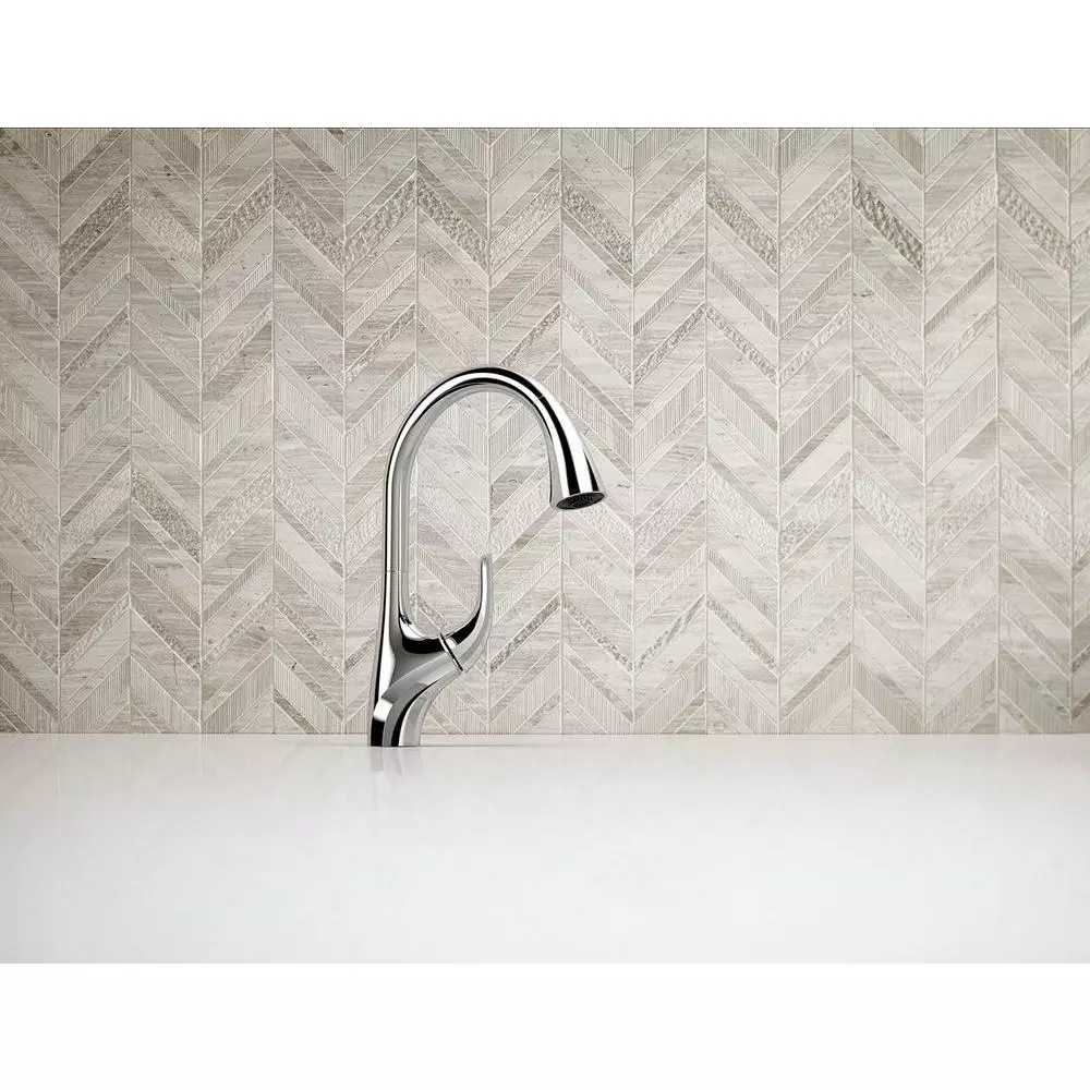 In Stock Hardwarestore Delivery Trielle Single-Handle Pull-Down Sprayer Kitchen Faucet In Chrome 6 In Stock Hardwarestore Delivery Trielle Single-Handle Pull-Down Sprayer Kitchen Faucet In Chrome - Image 4