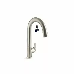 In Stock Hardwarestore Delivery Sensate Single-Handle Touchless Pull Down Sprayer Kitchen Faucet In Vibrant Stainless With DockNetik And Sweep Spray -Bath and Faucet shop f92e536188c19caf02ef189f68a4b802 1800x1800