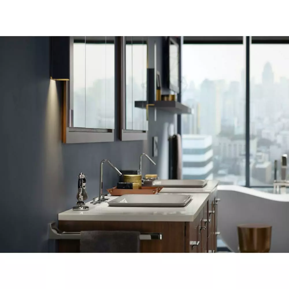 In Stock Hardwarestore Delivery Verdera 40 In. W X 30 In. H Recessed Medicine Cabinet In Anodized Aluminum 12 In Stock Hardwarestore Delivery Verdera 40 In. W X 30 In. H Recessed Medicine Cabinet In Anodized Aluminum - Image 10