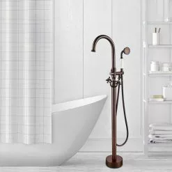 In Stock Hardwarestore Delivery 48 In. H X 12 In. W Single-Handle Claw Foot Tub Faucet With Hand Shower In Oil Rubbed Bronze 12 In Stock Hardwarestore Delivery 48 In. H X 12 In. W Single-Handle Claw Foot Tub Faucet With Hand Shower In Oil Rubbed Bronze -Bath and Faucet shop fb549b543a0017652d104c3bd13788ee 1800x1800