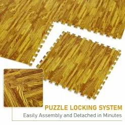 HOMCOM Soozier 18 Piece 24" X 24" High-Density Anti-Slip Water Resistant Interlocking Foam Floor Tile Mats 72Sqft -Bath and Faucet shop fbb65bd0 8746 453c b764 8d3ad6772296.3c9a82bfcaeb22d3e3e55b81d45d5072 1800x1800