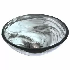 ANZZI Mezzo Series Vessel Sink With Pop-Up Drain In Slumber Wisp