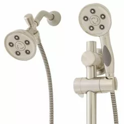 In Stock Hardwarestore Delivery 3-spray 3.75 In. Dual Shower Head And Handheld Shower Head In Brushed Nickel